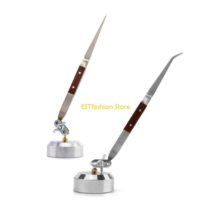 Third Hand Soldering Tweezers Base - Y5GC Works 360° Rotation Soldering Tweezers