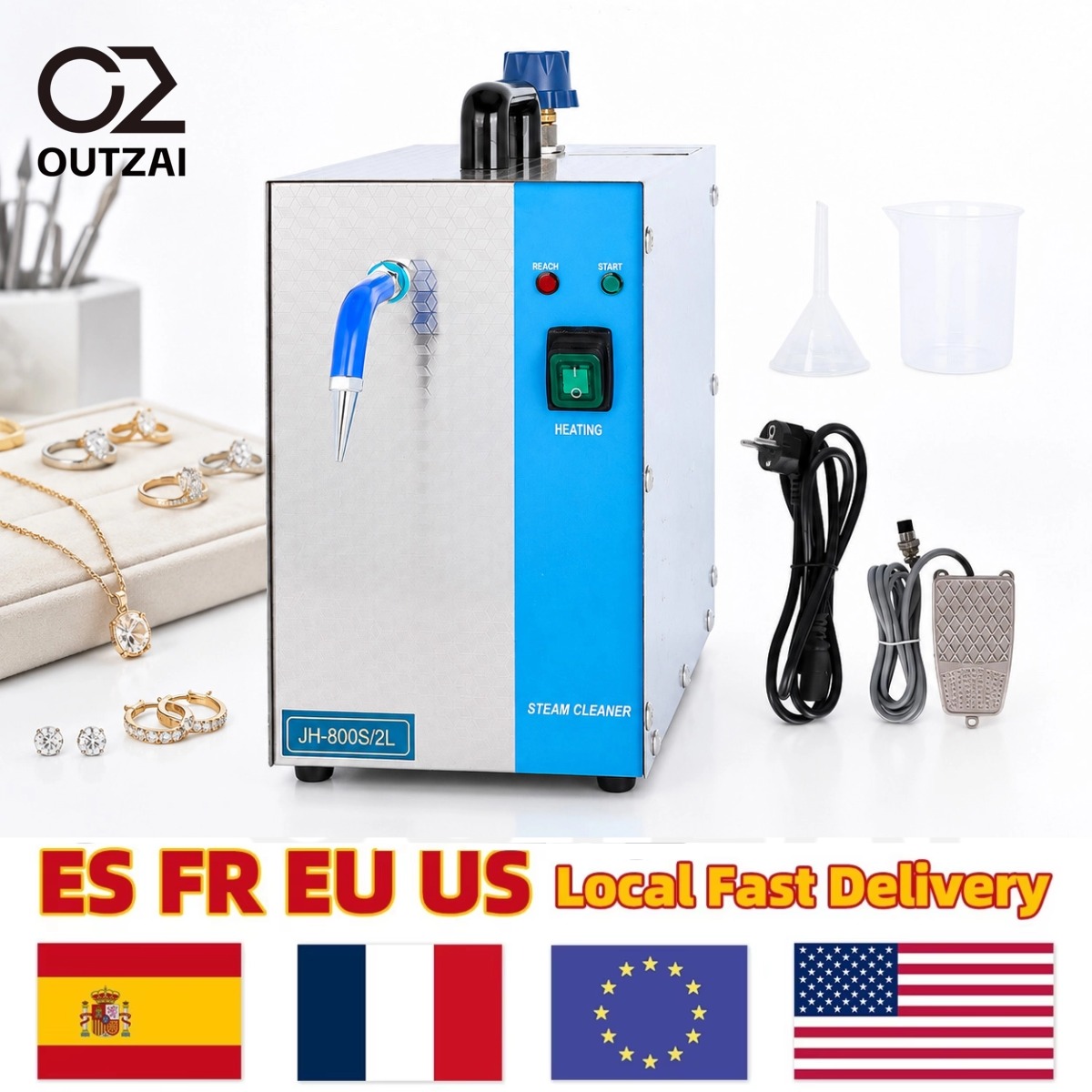Jewelry Steam Cleaner Professional 2L - 110V 2L Jewelry Steam Cleaning Machine