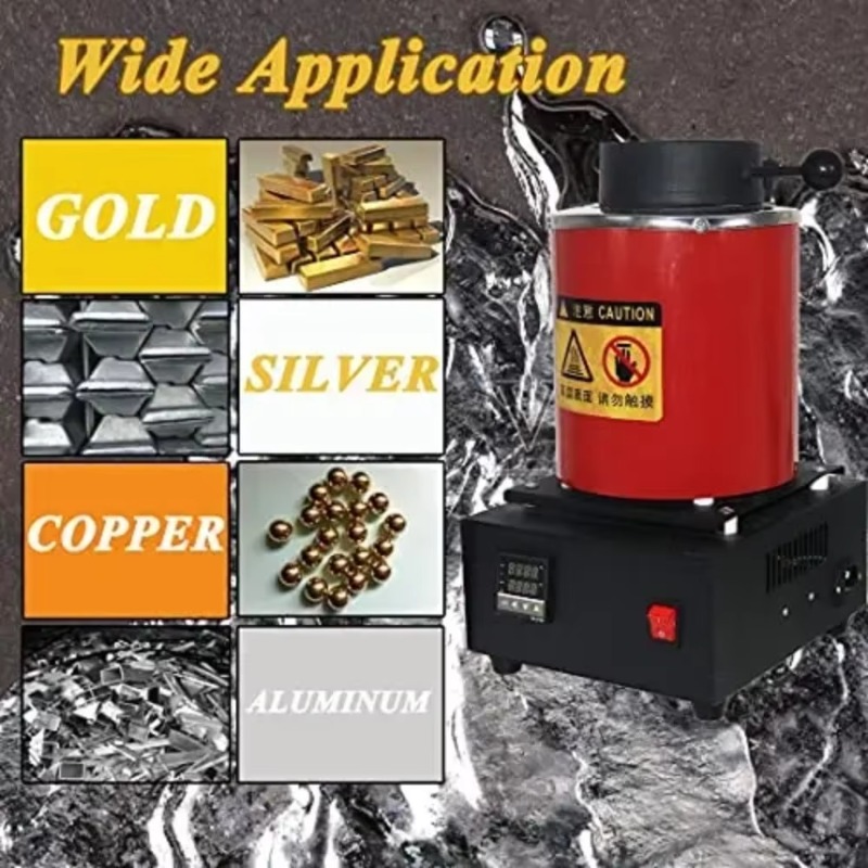 Gold Melting Furnace Crucible 2Kg - 【Hot】2026 NIUPIKA Electric Gold Melting Furnace