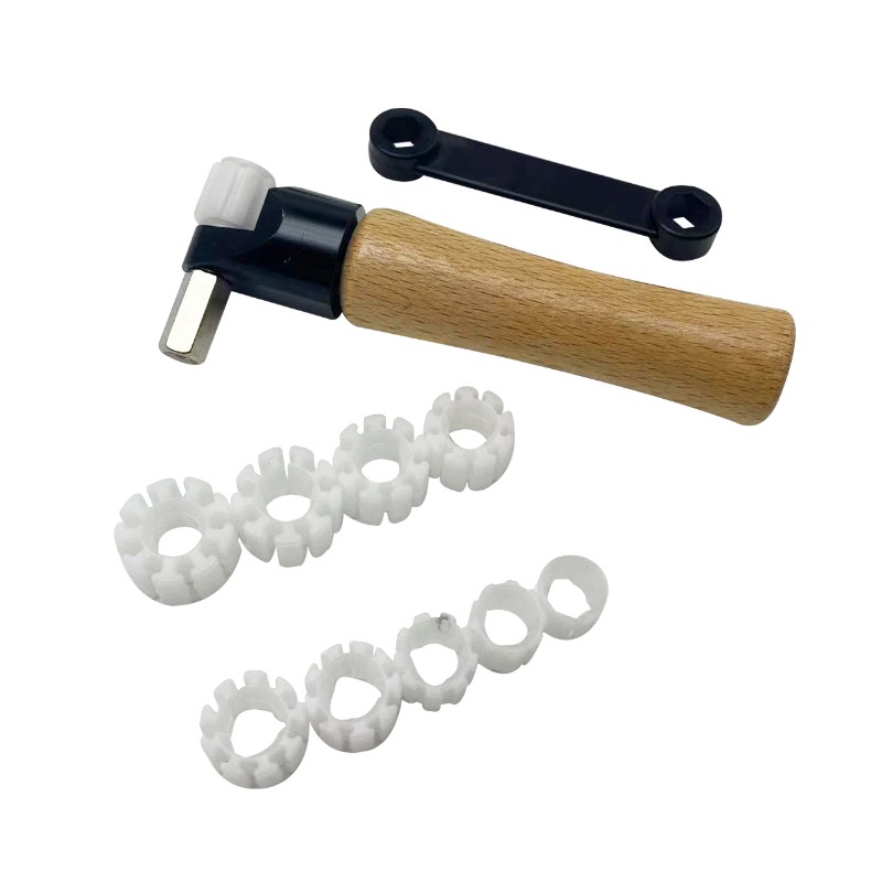 Ring Clamp Wood Jewelry Setting Tool - Wooden Handle Ring Clamp for Gem