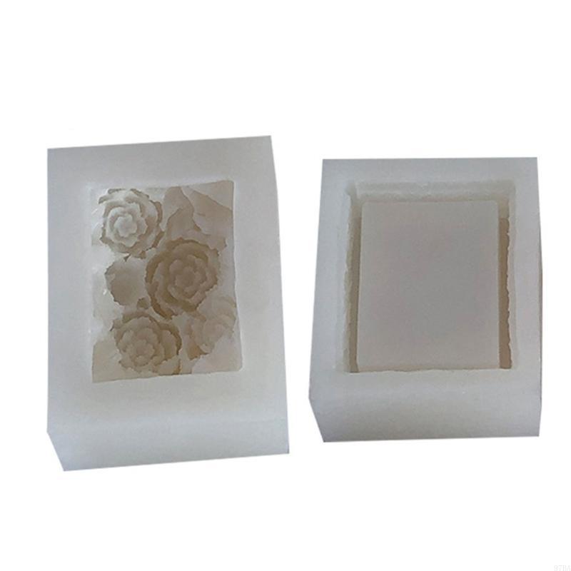 97BA Peony Storage Box Epoxy R - Casting Mold Jewelry Silicone Rubber 评论和价格