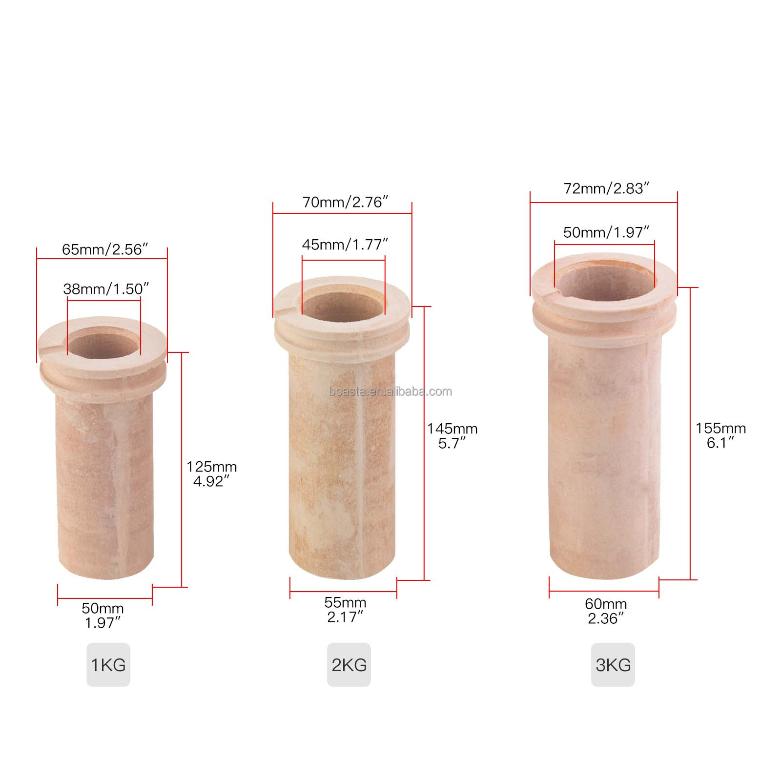 Boasta 1KG 2KG 3KG Digital Met - Gold Melting Furnace Crucible 2Kg 评论和价格