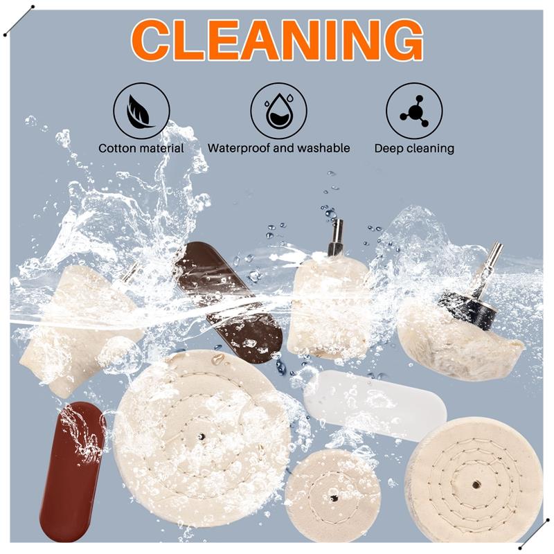 10 Pcs Buffing Pad Polishing W - Jewelry Polishing Rouge Buffing Compound 评论和价格