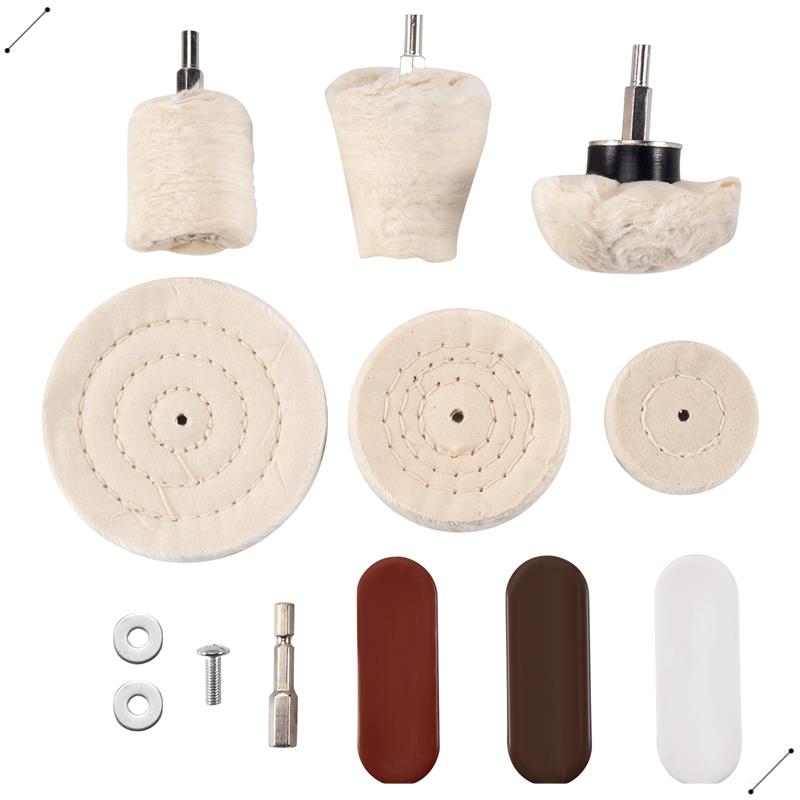 10 Pcs Buffing Pad Polishing W - Jewelry Polishing Rouge Buffing Compound 评论和价格