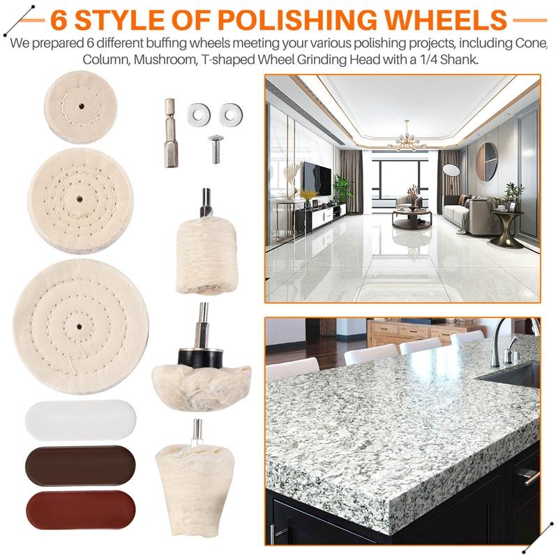 10 Pcs Buffing Pad Polishing W - Jewelry Polishing Rouge Buffing Compound 评论和价格