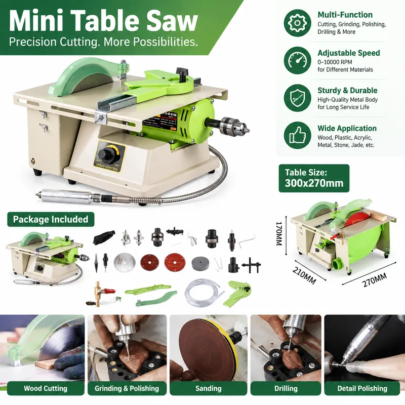 220V 1380W Multifunction Jewel - Bench Buffer Jewelry Polishing Machine 评论和价格