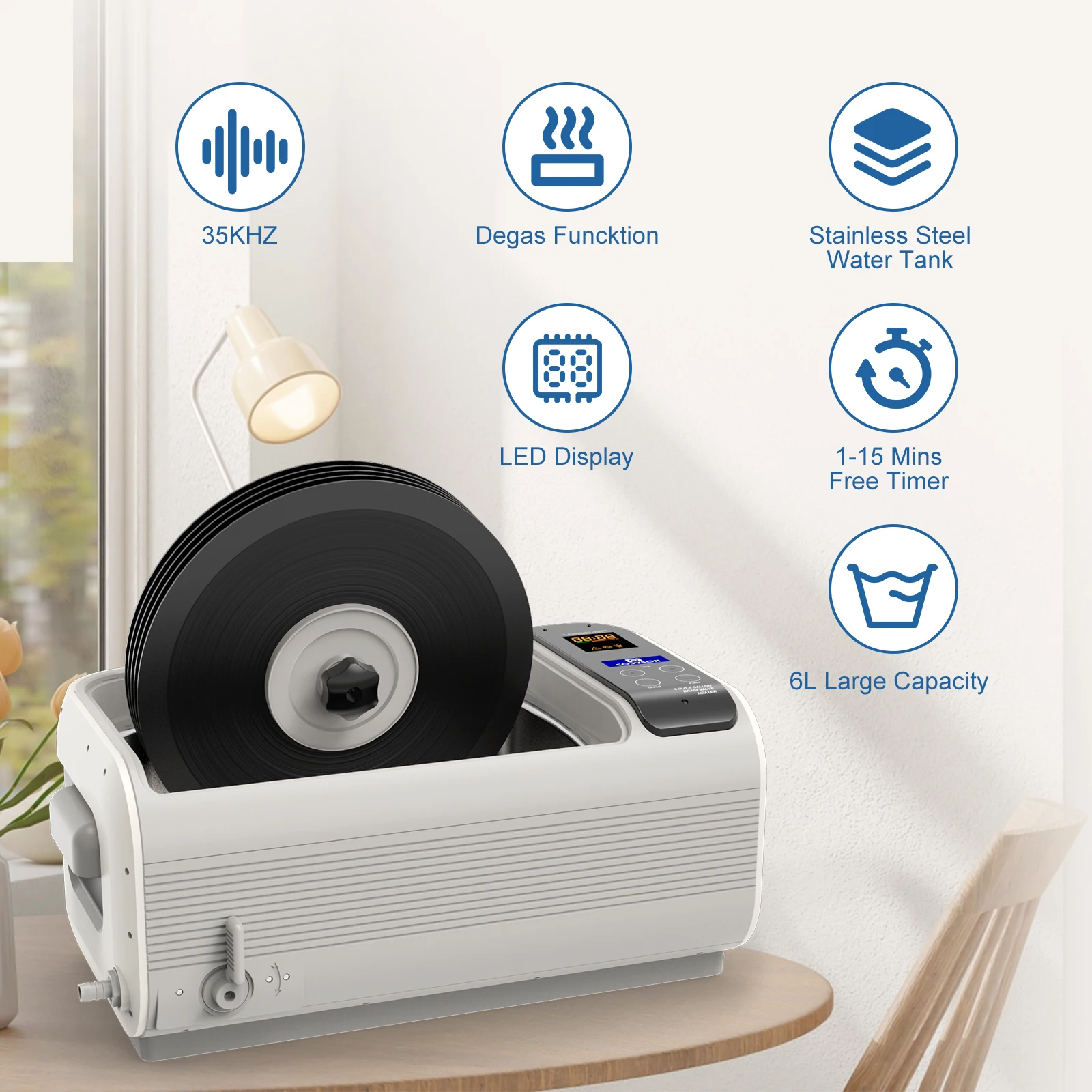 &Ultrasonic Cleaner Heating Ba - Ultrasonic Jewelry Cleaner Digital Timer 评论和价格