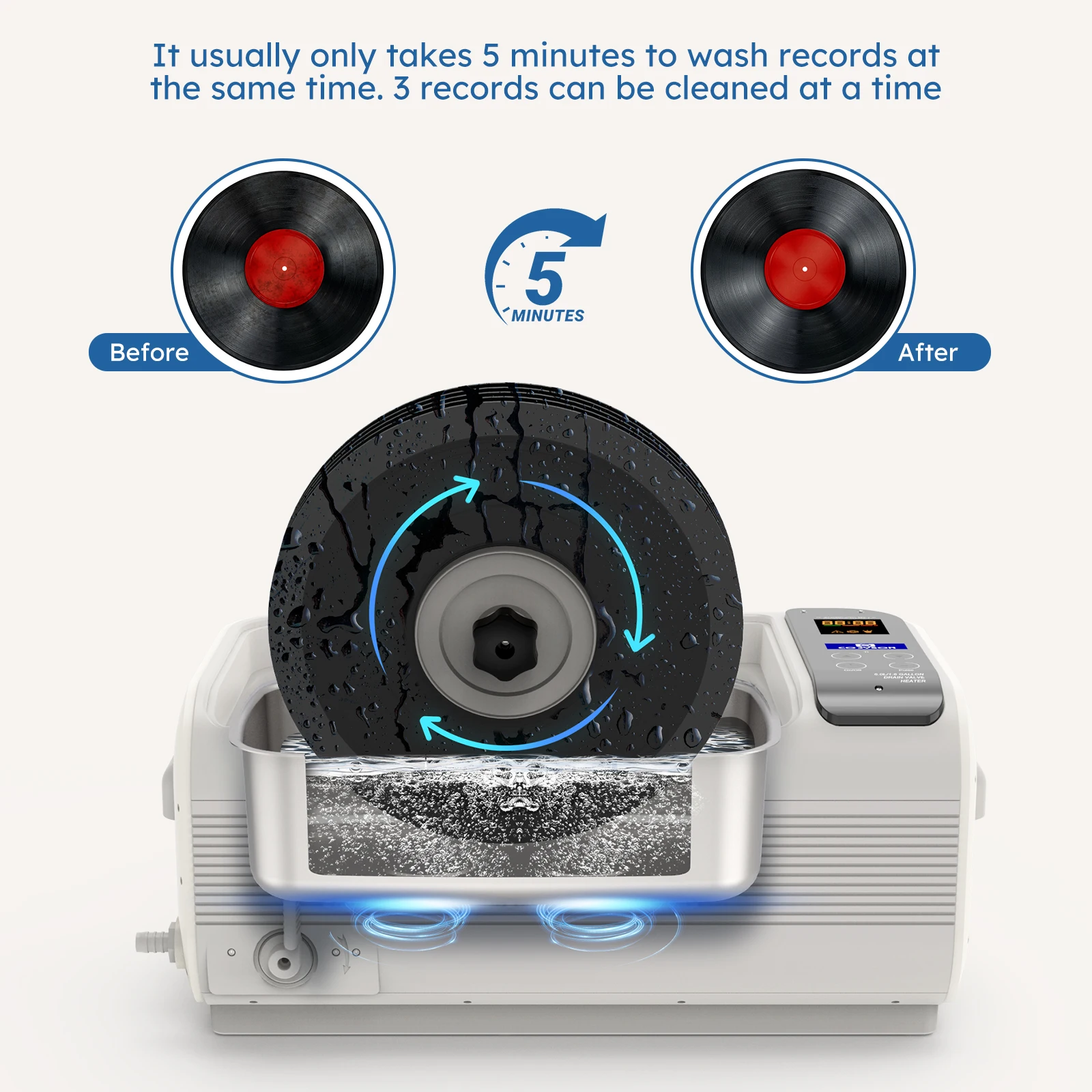 &Ultrasonic Cleaner Heating Ba - Ultrasonic Jewelry Cleaner Digital Timer 评论和价格
