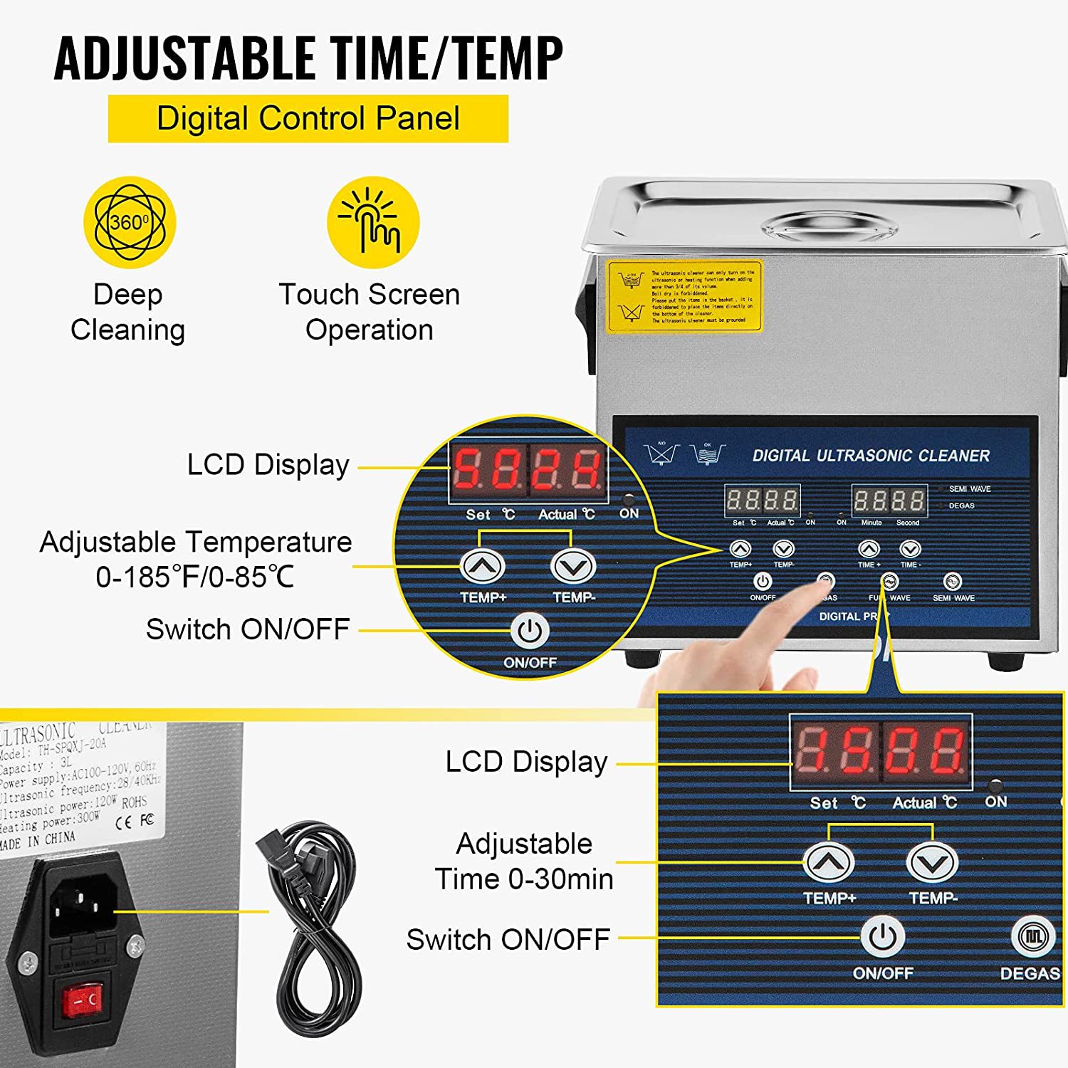 6L Professional Ultrasonic Cle - Ultrasonic Jewelry Cleaner Digital Timer 评论和价格
