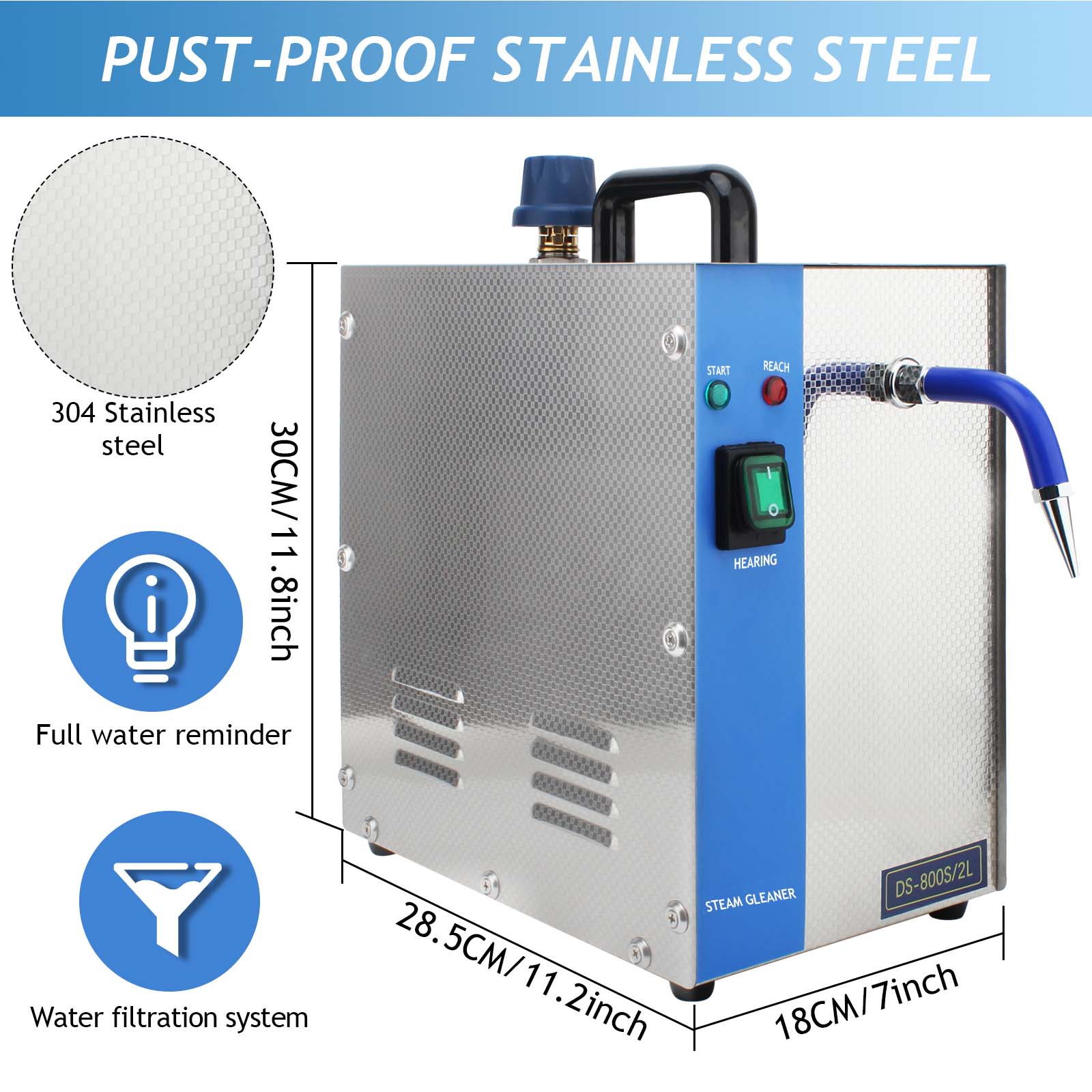 Auble 1300W 2L Professional St - Jewelry Steam Cleaner Professional 2L 评论和价格