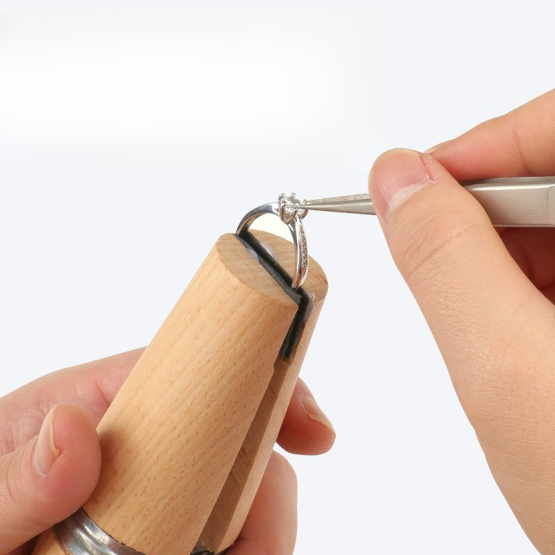 Non Scratch Wood Ring Clamp fo - Ring Clamp Wood Jewelry Setting Tool 评论和价格