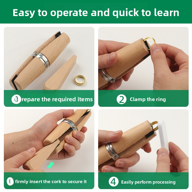 Non Scratch Wood Ring Clamp fo - Ring Clamp Wood Jewelry Setting Tool 评论和价格