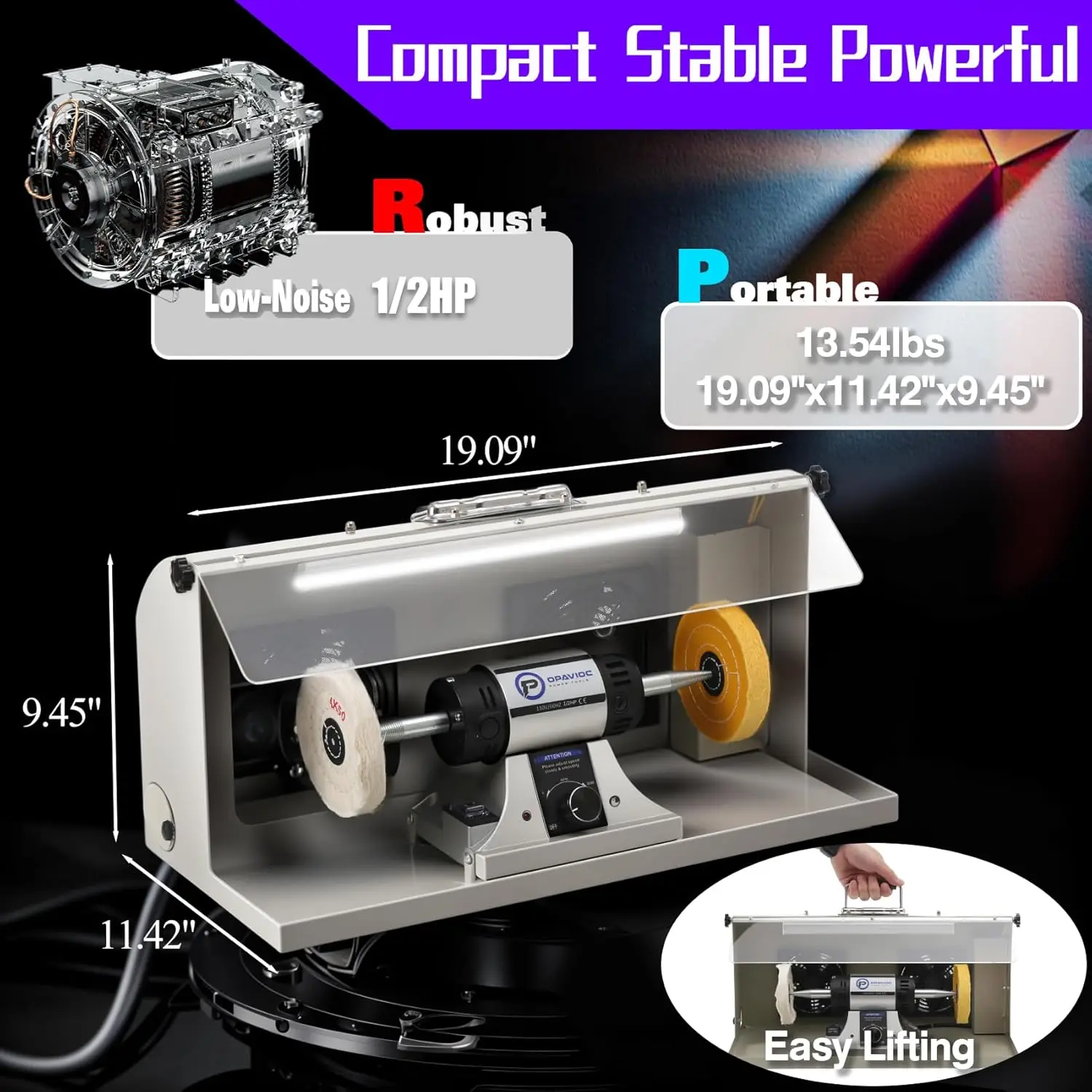Jewelry Polisher - Adjustable  - Bench Buffer Jewelry Polishing Machine 评论和价格