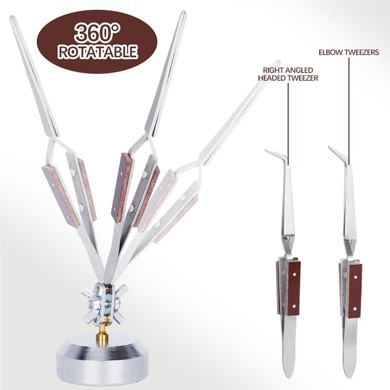 Third Hand For Soldering Tool  - Third Hand Soldering Tweezers Base 评论和价格