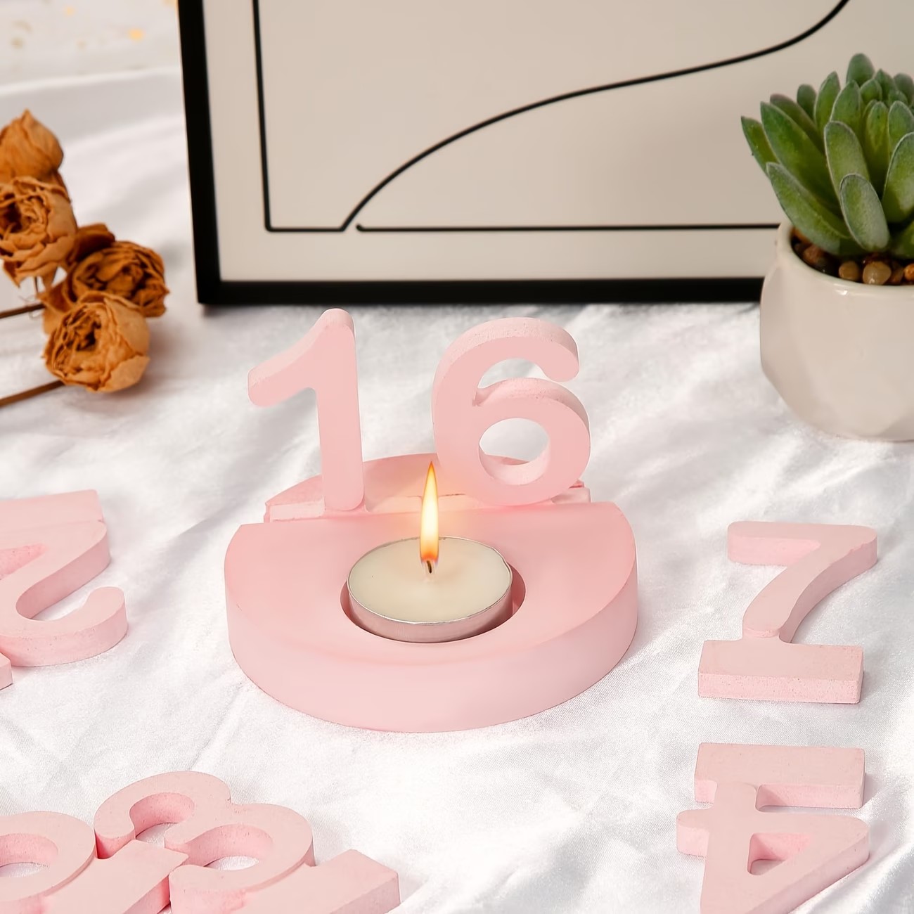 Birthday Candle Numerical Mold - Casting Mold Jewelry Silicone Rubber 评论和价格