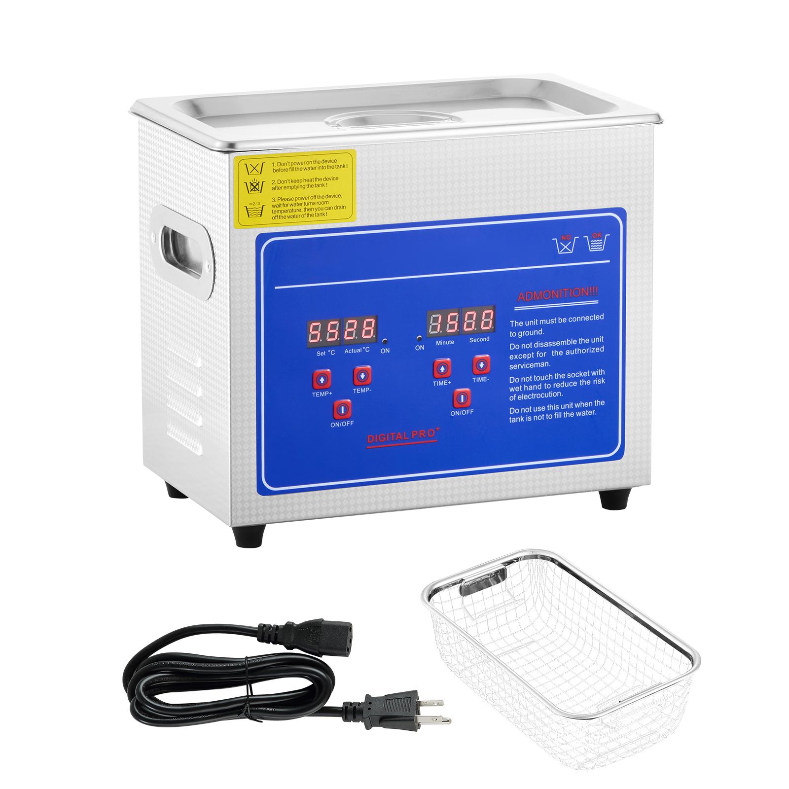 Ultrasonic Cleaner with Digita - Ultrasonic Jewelry Cleaner Digital Timer 评论和价格
