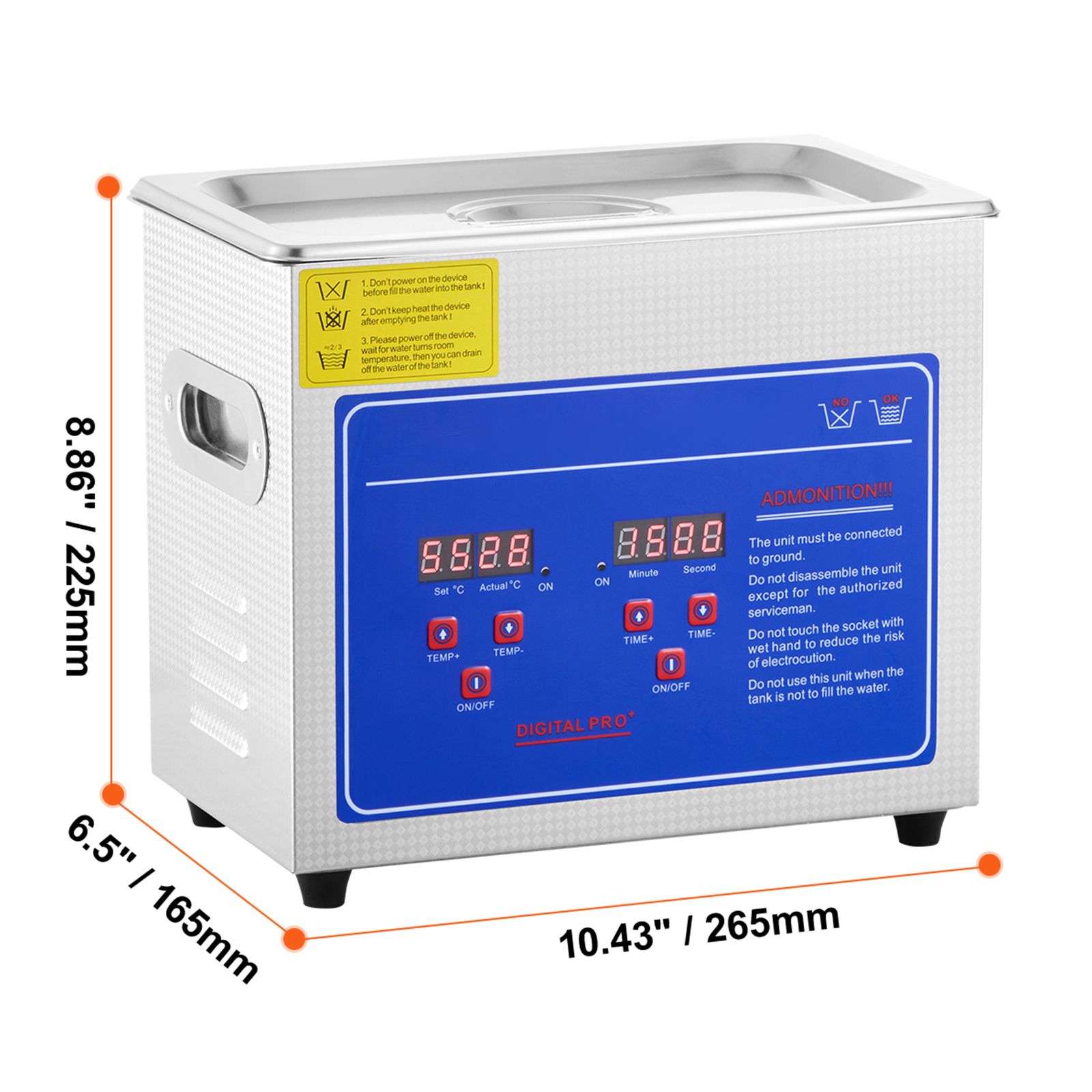 Ultrasonic Cleaner with Digita - Ultrasonic Jewelry Cleaner Digital Timer 评论和价格