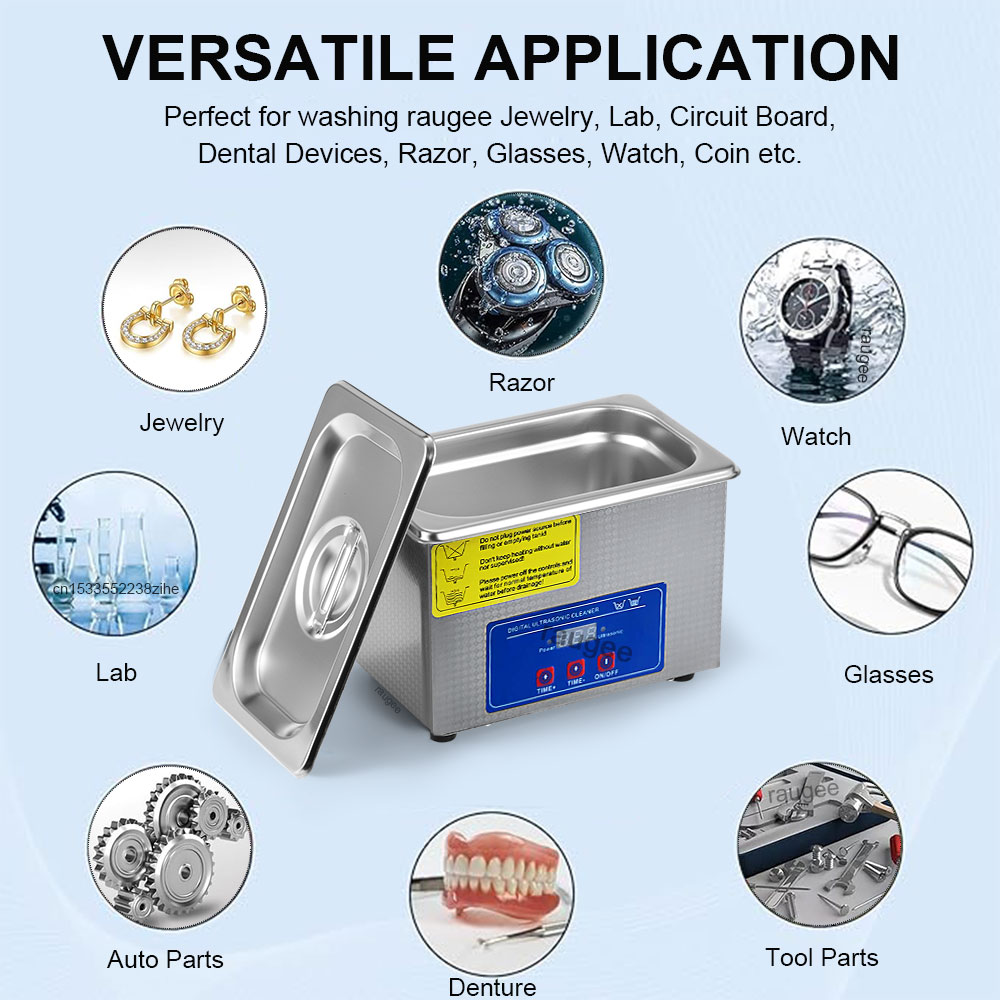 40KHZ Ultrasonic Cleaner Home  - Ultrasonic Cleaner Machine Glasses Denture 评论和价格