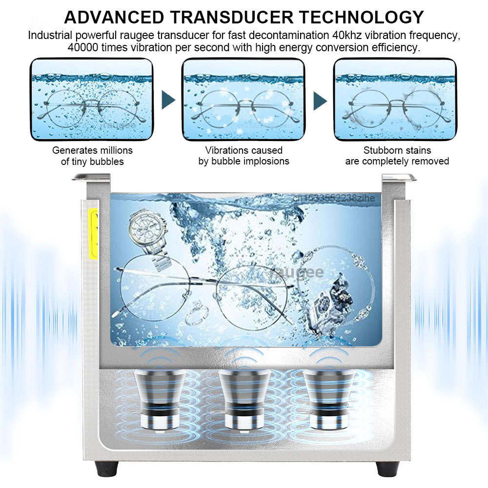 40KHZ Ultrasonic Cleaner Home  - Ultrasonic Cleaner Machine Glasses Denture 评论和价格