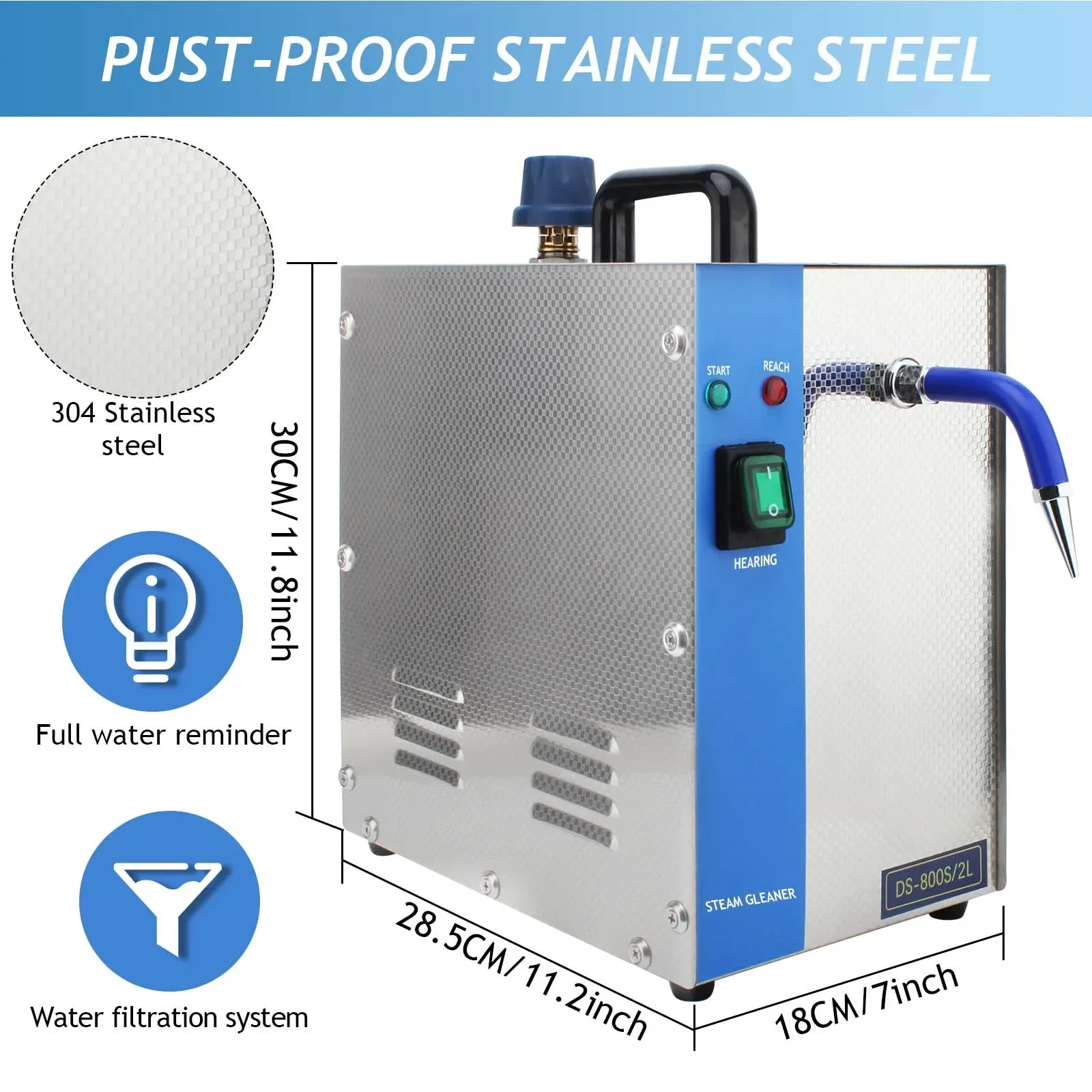 2025 Hot Selling1300W 2L Profe - Jewelry Steam Cleaner Professional 2L 评论和价格