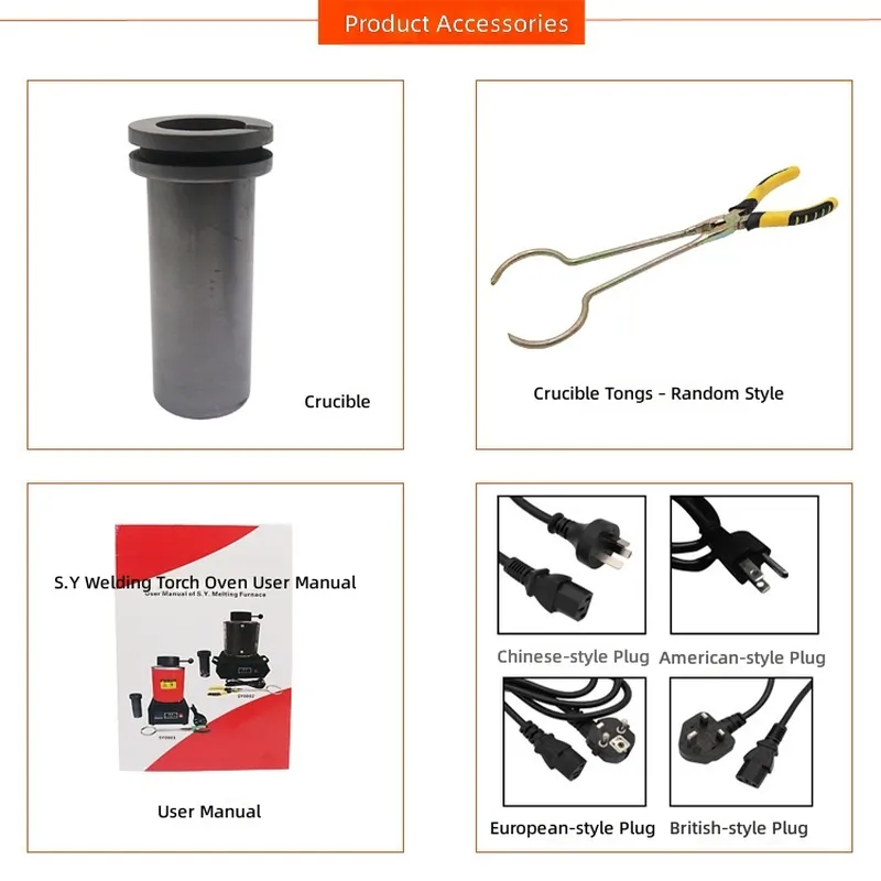 For 2KG Portable Metal Melting - Gold Melting Furnace Crucible 2Kg 评论和价格