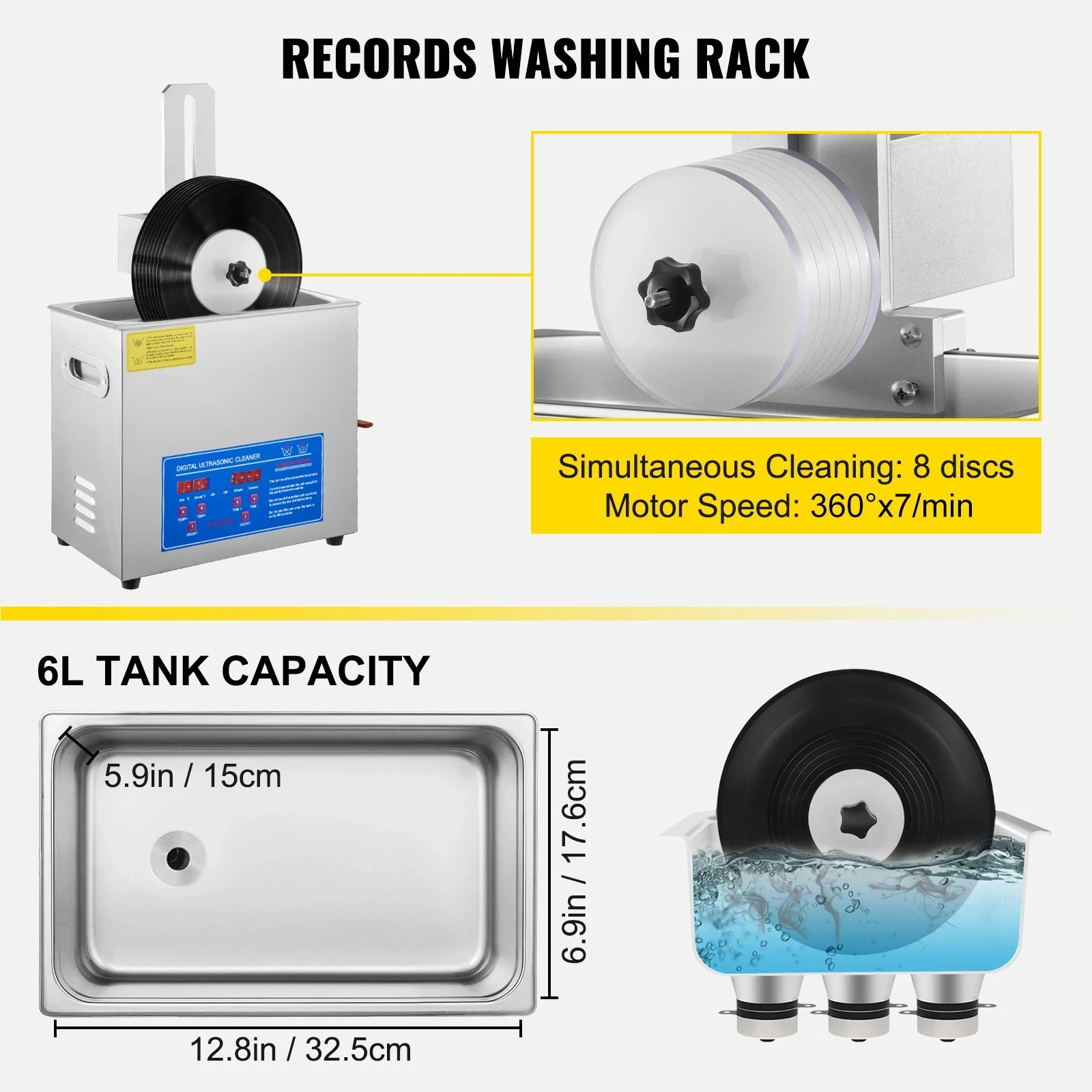 Portable Cleaning Washing Mach - Ultrasonic Jewelry Cleaner Digital Timer 评论和价格