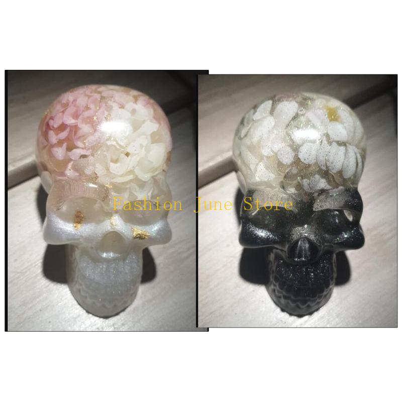 N5KA Skull Epoxy Resin Mold Ha - Casting Mold Jewelry Silicone Rubber 评论和价格