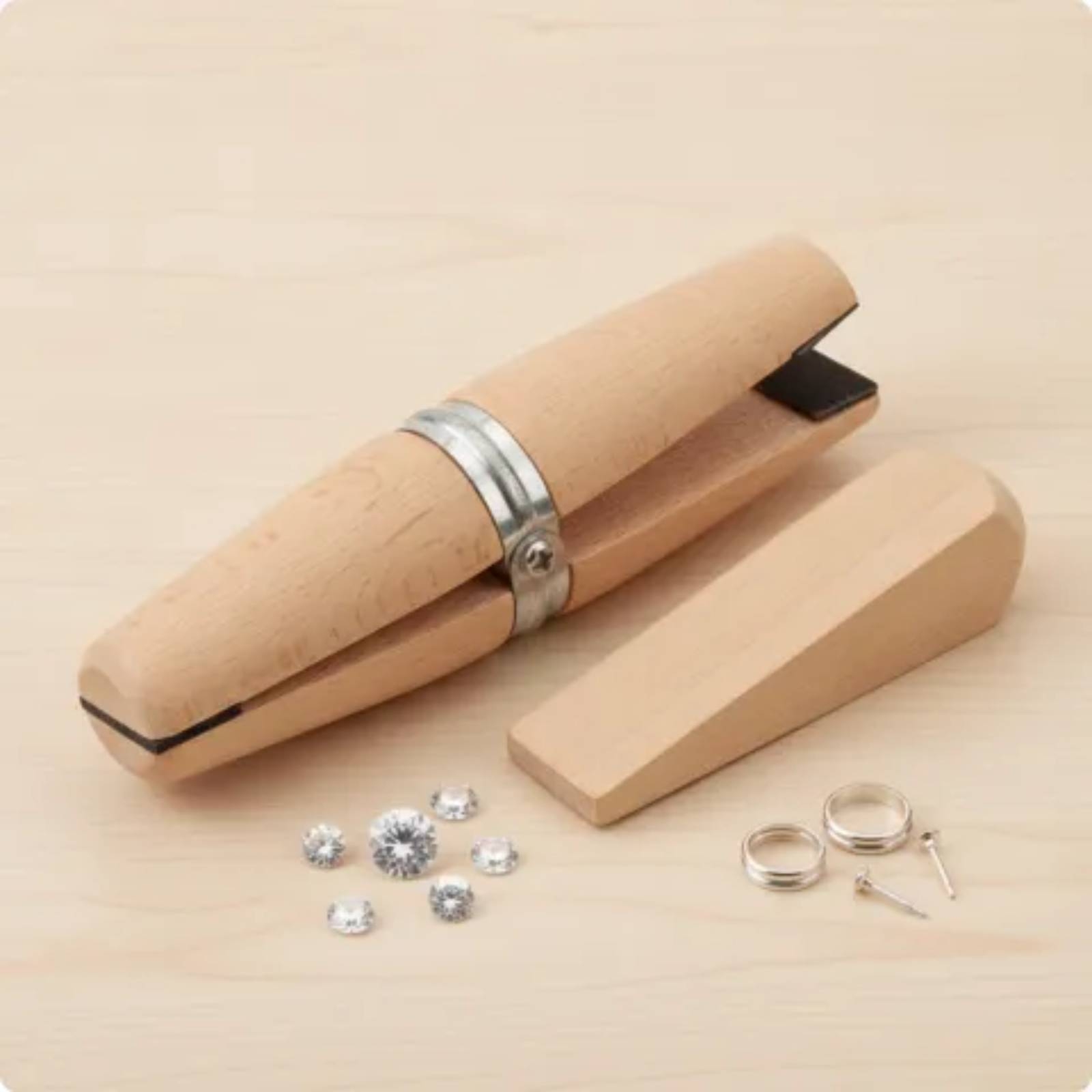 Jewelry Band Clamp Tool Non-Ma - Ring Clamp Wood Jewelry Setting Tool 评论和价格
