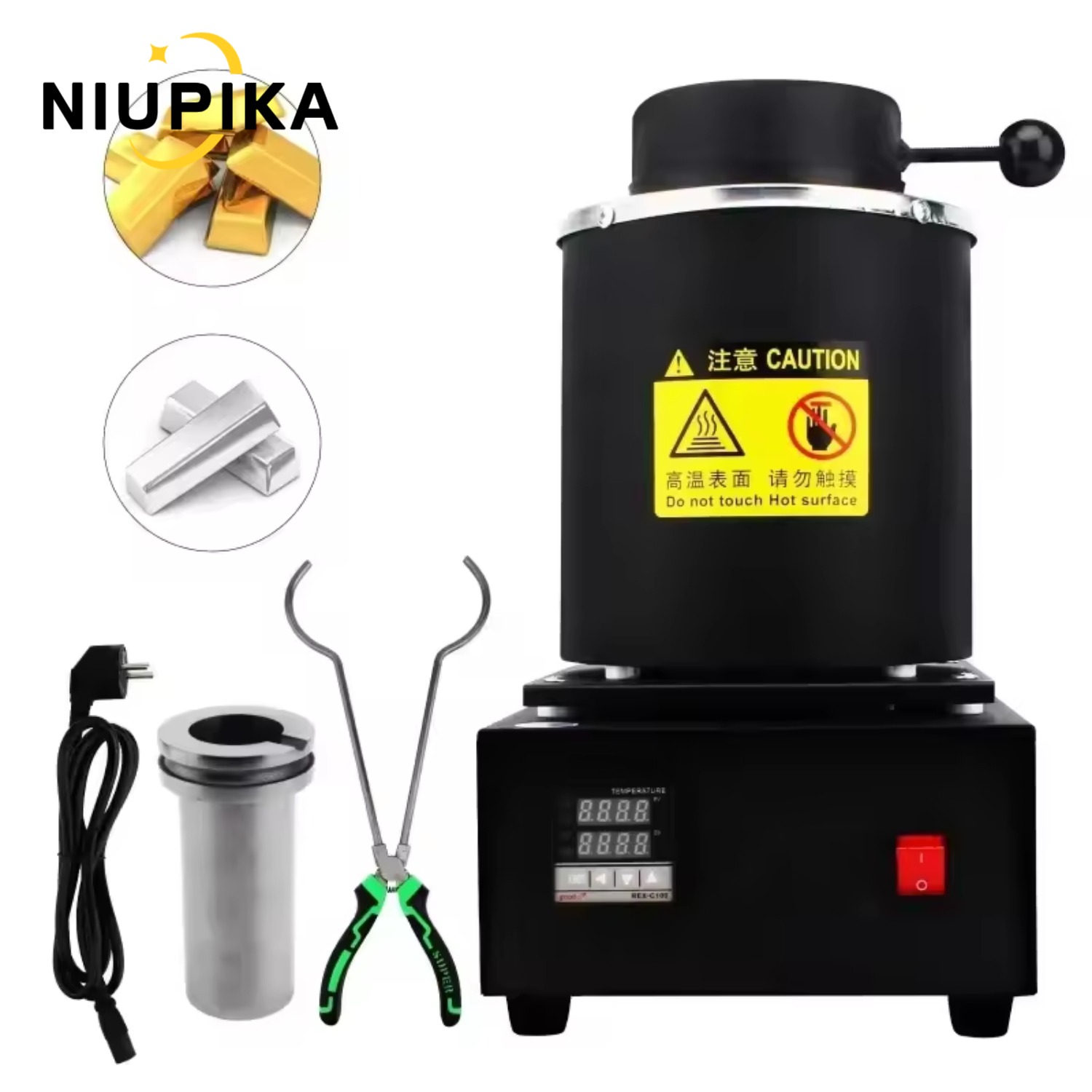 NIUPIKA Electric Gold Melting  - Gold Melting Furnace Crucible 2Kg 评论和价格